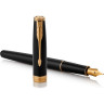 Набор PARKER SONNET GIFT 20 BLACK GT с перьевой ручкой и футляром для карточек 2121991